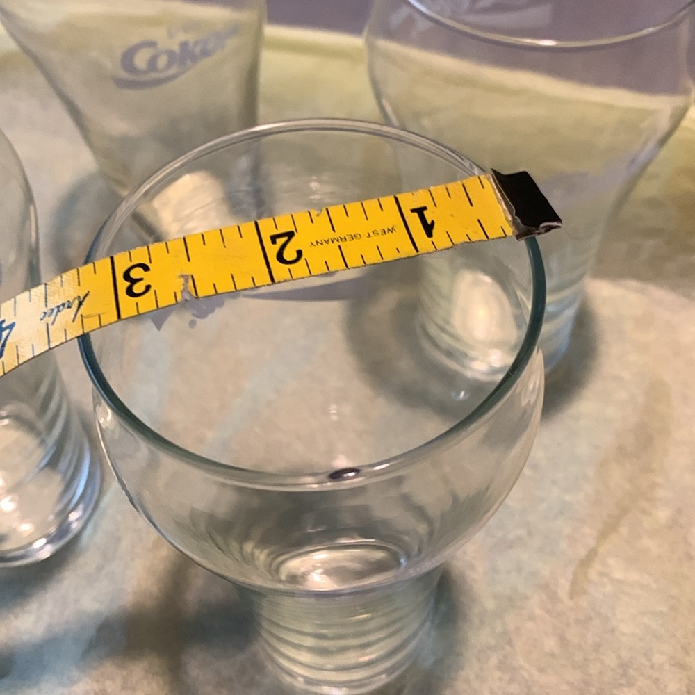 Coca-Cola 1970s Vintage 6.5" ENJOY COKE Bell Glass Tumbler Cup White Large - Picture 10 of 10